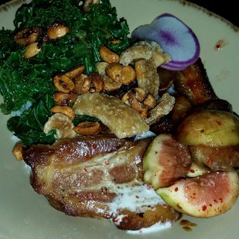 Mopho - Pork belly bowl (take out the figs, radish and chiccharon and you have a winner). - Vietnamese Near Me - New Orleans, Louisiana Mopho - Pork belly bowl (take out the figs, radish and chiccharon and you have a winner). - Vietnamese Near Me - New Orleans, Louisiana