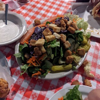 Gianni's Pizza - Family size garden salad - Italian Near Me - Monterey, California