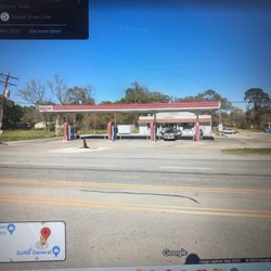 CJ’s One Stop Food Mart, Taqueria & Burgers - Store frontage from google view