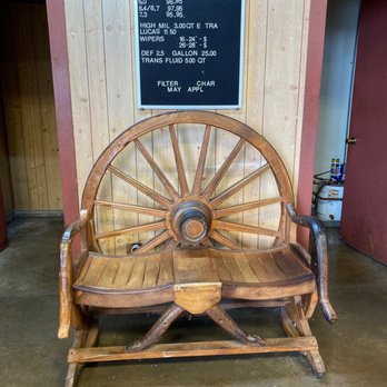 Hogan's Jif-E Lube - Prices and an amazing wood-worked chair. - Oil Change Stations Near Me - Sherman, Texas Hogan's Jif-E Lube - Prices and an amazing wood-worked chair. - Oil Change Stations Near Me - Sherman, Texas
