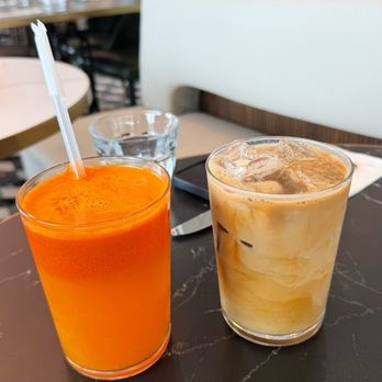 Cafe Landwer - Carrot Juice, House Blend Coffee - Mediterranean Near Me - Los Angeles, California Cafe Landwer - Carrot Juice, House Blend Coffee - Mediterranean Near Me - Los Angeles, California