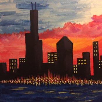 Pinot's Palette - My masterpiece! Hahaha - Paint & Sip Near Me - Chicago, Illinois