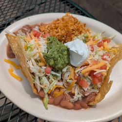 Ranchos Plaza Grill - Bean and cheese tostada
