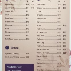 Threading Studio & Spa - Service Menu