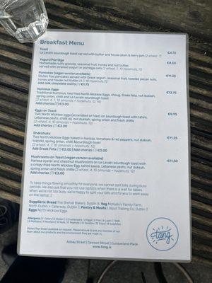 Menu photo 1 Tang Dublin, D