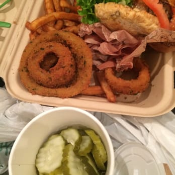 Bareburger - Hell's Kitchen - Spicy pickle chips!! - Burgers Near Me - New York, New York