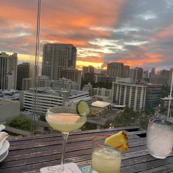 SKY Waikiki - Drinks with a view! Pinch of verde $14, Smoke on the water $14 - Seafood Near Me - Honolulu, Hawaii SKY Waikiki - Drinks with a view! Pinch of verde $14, Smoke on the water $14 - Seafood Near Me - Honolulu, Hawaii