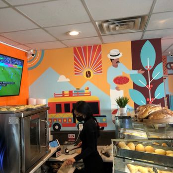 Aroma De Cafe - Mural behind counter - Spanish Near Me - Garfield, New Jersey