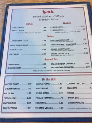 Menu photo 8 Catfish Galley Jackson, TN