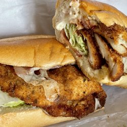 Fusaro's Italian Deli & Market - Chicken cutlet, bacon, mozzarella cheese, lettuce, tomato and mayo.