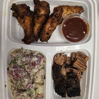 Holy Smoke - Brisket and wings combo ‍ - Barbeque Near Me - Thornhill, Ontario