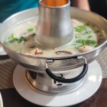 Ponsawan Thai Cuisine - S5.1 Coconut Soup ( TomKha) SHRIMP - Thai Near Me - Thornton, Colorado Ponsawan Thai Cuisine - S5.1 Coconut Soup ( TomKha) SHRIMP - Thai Near Me - Thornton, Colorado