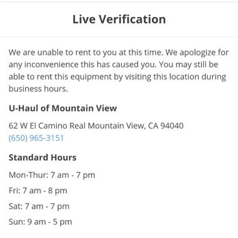 U-Haul - Mountain View - Truck Rental Near Me - Mountain View, California U-Haul - Mountain View - Truck Rental Near Me - Mountain View, California
