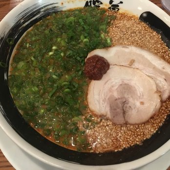 Ramen Danbo - Scallion and sesame ramen - Spicy. Tonnnsss of sesame - which I liked but might be unappealing to some. - Ramen Near Me - Seattle, Washington