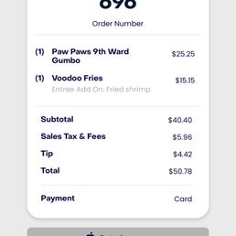 $50 for just "ok" food $50 for just "ok" food