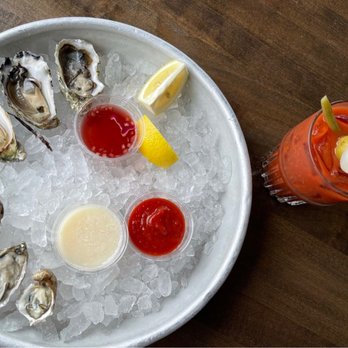 Sam's Chowder House - Oysters, 2 types and a bloody - Seafood Near Me - Half Moon Bay, California Sam's Chowder House - Oysters, 2 types and a bloody - Seafood Near Me - Half Moon Bay, California