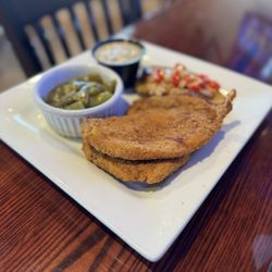 Steamboat Grill - Pork chop special with potatoes and green beans