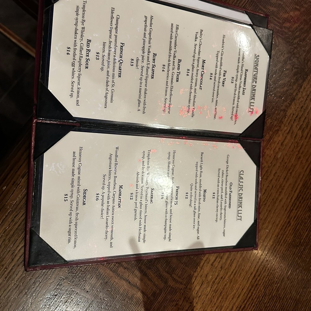 Menu Menu