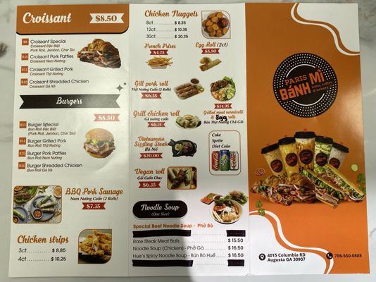 Menu photo 1 Paris banh mi Augusta - asian cuisine Augusta, GA