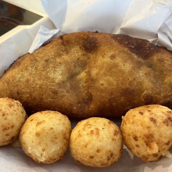 Kaxapa Factory - Empanada was 4 queso bolettas wide - Latin American Near Me - Playa del Carmen, ROO