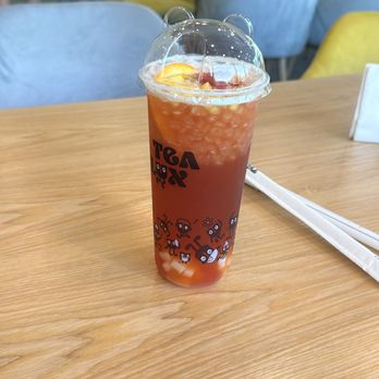 Tealux® Cafe - Sunrise Tea with Fruit Jelly - Bubble Tea Near Me - Norfolk, Virginia
