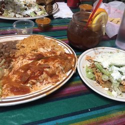 Gaby’s Restaurant - Chile relleno and sope meal so big it goes on two plates.
