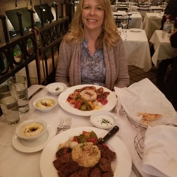 Cafe Santorini - Beautiful blond with beef and chicken kabobs - Italian Near Me - Pasadena, California Cafe Santorini - Beautiful blond with beef and chicken kabobs - Italian Near Me - Pasadena, California