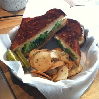 Second State Coffee - Broccoli Grilled Cheese (w/ tomato, pickles) - Coffee & Tea Near Me - Mount Pleasant, South Carolina