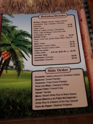 Menu photo 5 Rincon Cubano Cape Coral, FL