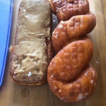 Jim Georgie's Donuts - Custard Filled Maple Bar, Glazed Twist - Donuts Near Me - San Francisco, California Jim Georgie's Donuts - Custard Filled Maple Bar, Glazed Twist - Donuts Near Me - San Francisco, California