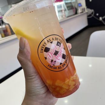 Devil & Angel Desserts - Love Potion (TikTok: @justandyvu) - Bubble Tea Near Me - Orange, California