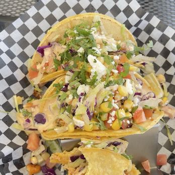 Salad Sensations - Salmon Tacos..three were 3 - Salad Near Me - Bakersfield, California Salad Sensations - Salmon Tacos..three were 3 - Salad Near Me - Bakersfield, California