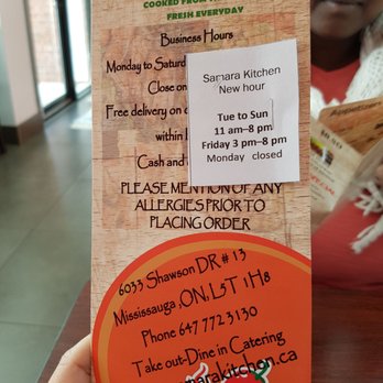 Samara Kitchen - Hours of Op - Indonesian Near Me - Mississauga, Ontario