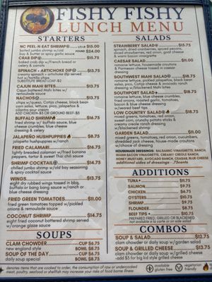 Menu photo 6 Fishy Fishy Cafe Southport, NC Menu photo 6 Fishy Fishy Cafe Southport, NC