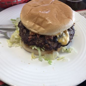 Ron's Hamburger & Chili - Jumbo Bacon Cheeseburger! Only a single today but the double is jumbo and then some. Great burger. I don't think Rons makes a bad one. Lol. - Burgers Near Me - Midwest City, Oklahoma Ron's Hamburger & Chili - Jumbo Bacon Cheeseburger! Only a single today but the double is jumbo and then some. Great burger. I don't think Rons makes a bad one. Lol. - Burgers Near Me - Midwest City, Oklahoma