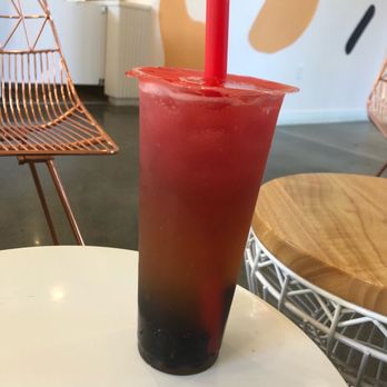 Redstraw - Watermelon rose mojito w boba - Bubble Tea Near Me - Irvine, California Redstraw - Watermelon rose mojito w boba - Bubble Tea Near Me - Irvine, California