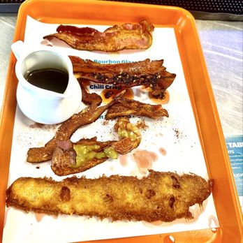 Smothered - Bacon flight anyone?  Duh!! - Breakfast & Brunch Near Me - Albuquerque, New Mexico