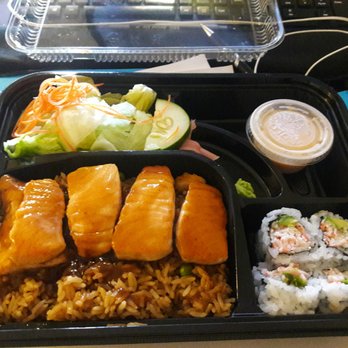 Bento House - Salmon Bento box catered lunch. I recommend! - Japanese Near Me - Reston, Virginia Bento House - Salmon Bento box catered lunch. I recommend! - Japanese Near Me - Reston, Virginia