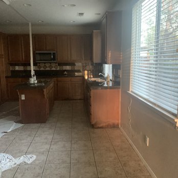 Inland Restoration - Damaged kitchen (master bedroom leak) - Damage Restoration Near Me Inland Restoration - Damaged kitchen (master bedroom leak) - Damage Restoration Near Me