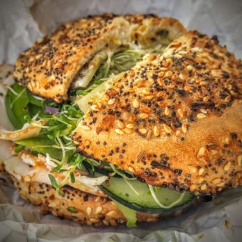 Chai Coffee Co - a sesame bagel sandwich - Coffee & Tea Near Me - Yucaipa, California Chai Coffee Co - a sesame bagel sandwich - Coffee & Tea Near Me - Yucaipa, California