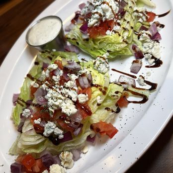 Bru's Public House - Wedge salad without bacon - Sports Bars Near Me - Carrboro, North Carolina Bru's Public House - Wedge salad without bacon - Sports Bars Near Me - Carrboro, North Carolina