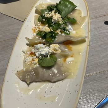 Monkeypod Kitchen by Merriman - Taro ravioli - New American Near Me - Kihei, Hawaii Monkeypod Kitchen by Merriman - Taro ravioli - New American Near Me - Kihei, Hawaii