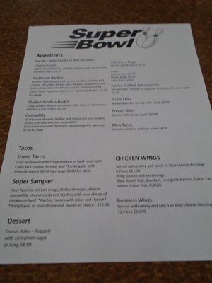 Menu photo 2 Super Bowl Ramsey, MN Menu photo 2 Super Bowl Ramsey, MN