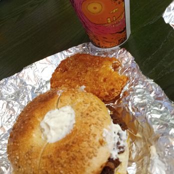 Surf Bagel- Rehoboth - Scrapple, egg and cheese, toasted sesame bagel with cream cheese! Yumm!! - Breakfast & Brunch Near Me - Rehoboth Beach, Delaware Surf Bagel- Rehoboth - Scrapple, egg and cheese, toasted sesame bagel with cream cheese! Yumm!! - Breakfast & Brunch Near Me - Rehoboth Beach, Delaware