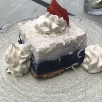 The Crooked Surf - Example of generous portion of Haupia Pie - Cocktail Bars Near Me - Kapaa, Hawaii