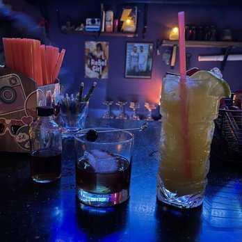 NiteOwl Bar - two cocktails on a bar counter - Gay Bars Near Me - Klamath Falls, Oregon