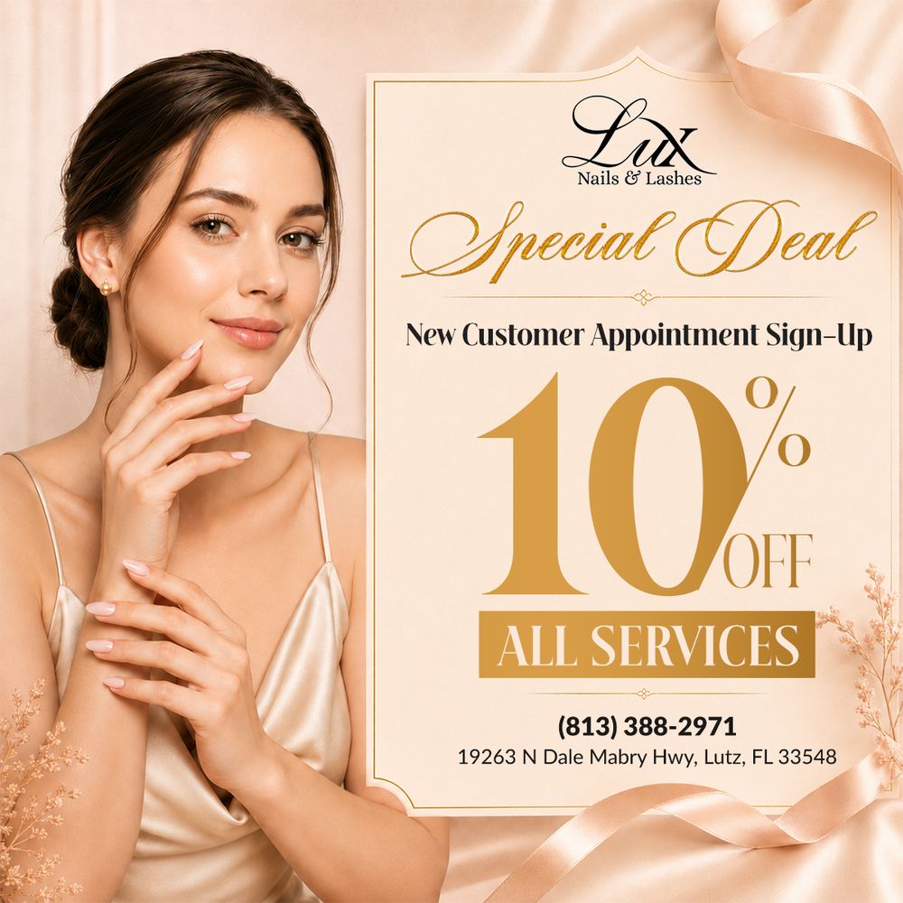 Lux Nails & Lashes Logo