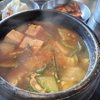 Exit 5 Korean BBQ - Deun Jang Jjigae (soybean paste soup) - Korean Near Me - Renton, Washington Exit 5 Korean BBQ - Deun Jang Jjigae (soybean paste soup) - Korean Near Me - Renton, Washington