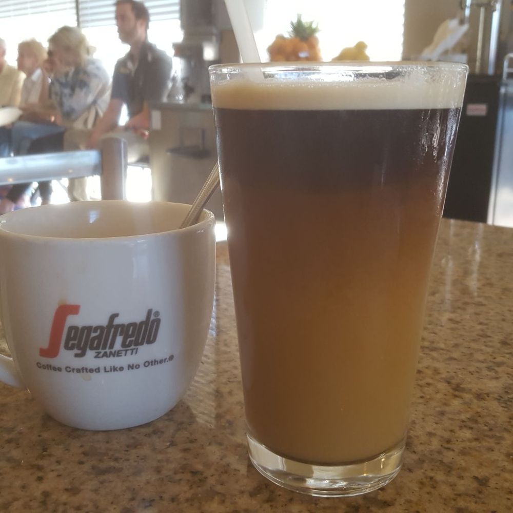 Eggsquisite Cafe - Nitro coffee. Great but strong, slightly acrid/avidic but some cream took care of that! - Breakfast & Brunch Near Me - McKinney, Texas