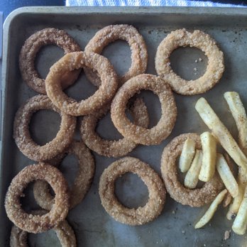 Uncle Boy's - Luke warm, bagged onion rings and soggy fries. - Burgers Near Me - San Francisco, California